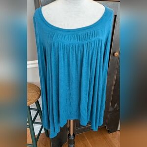 We The Free Blue Long Sleeve Top